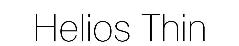Helios Thin Font Download Free